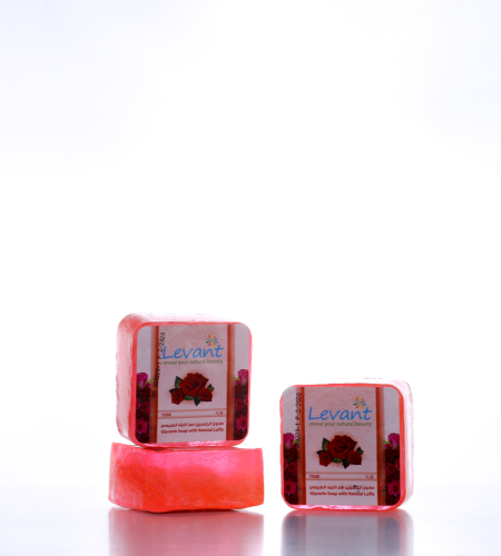 Glycerin Soap With Natural Luffa – Rose