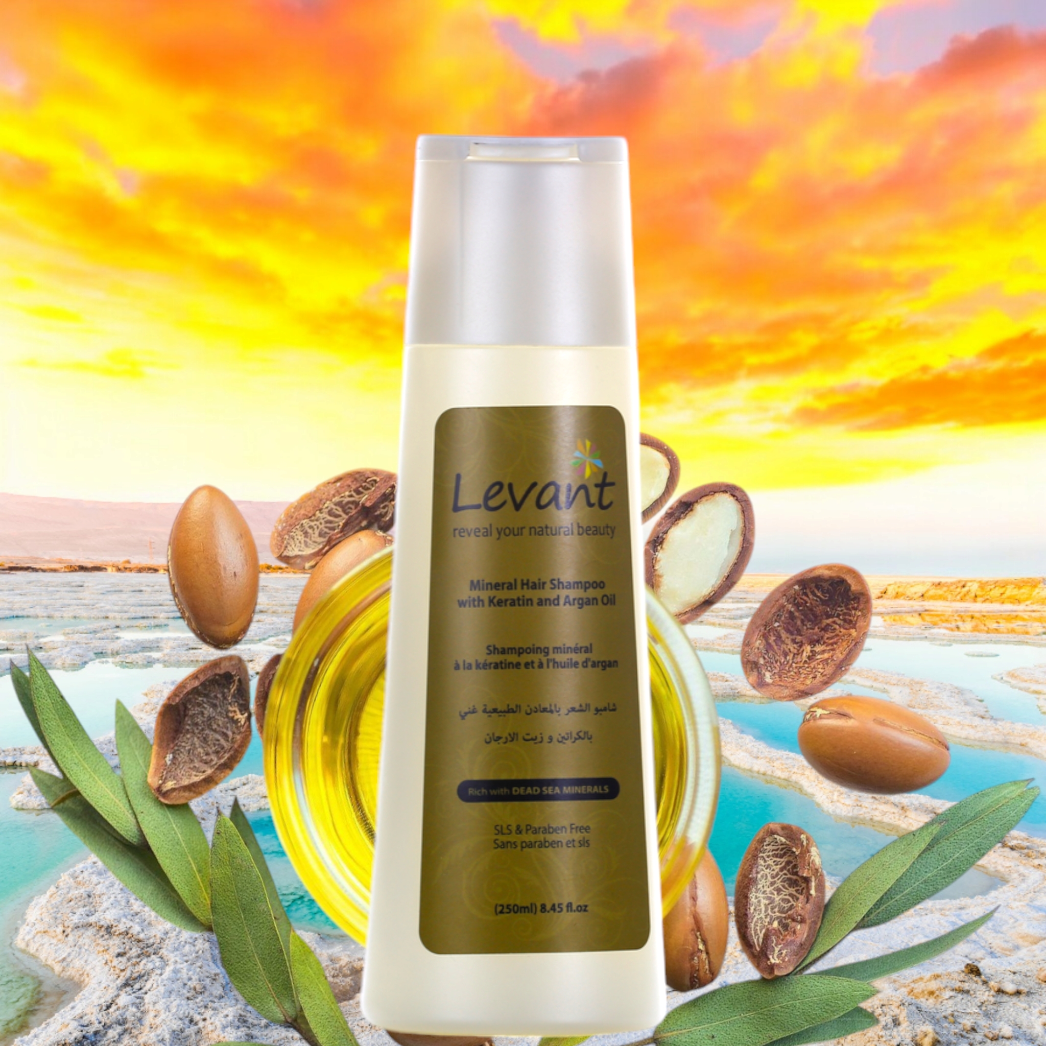 Mineral Hair Shampoo with Keratin & Argan Oil