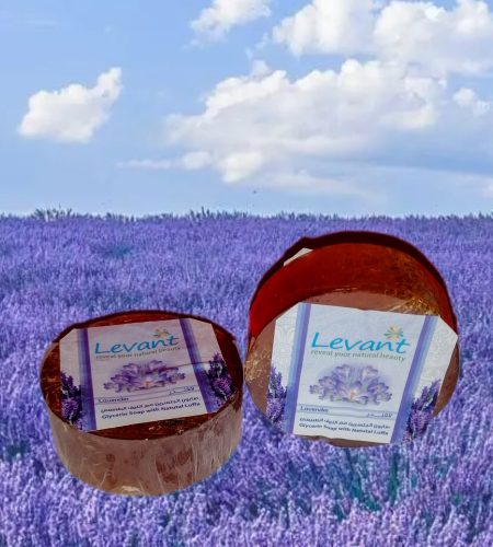 Glycerin Soap With Natural Luffa – LAVENDER